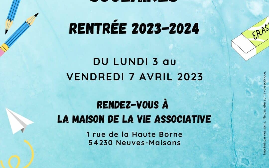 Inscriptions scolaires 2023-2024