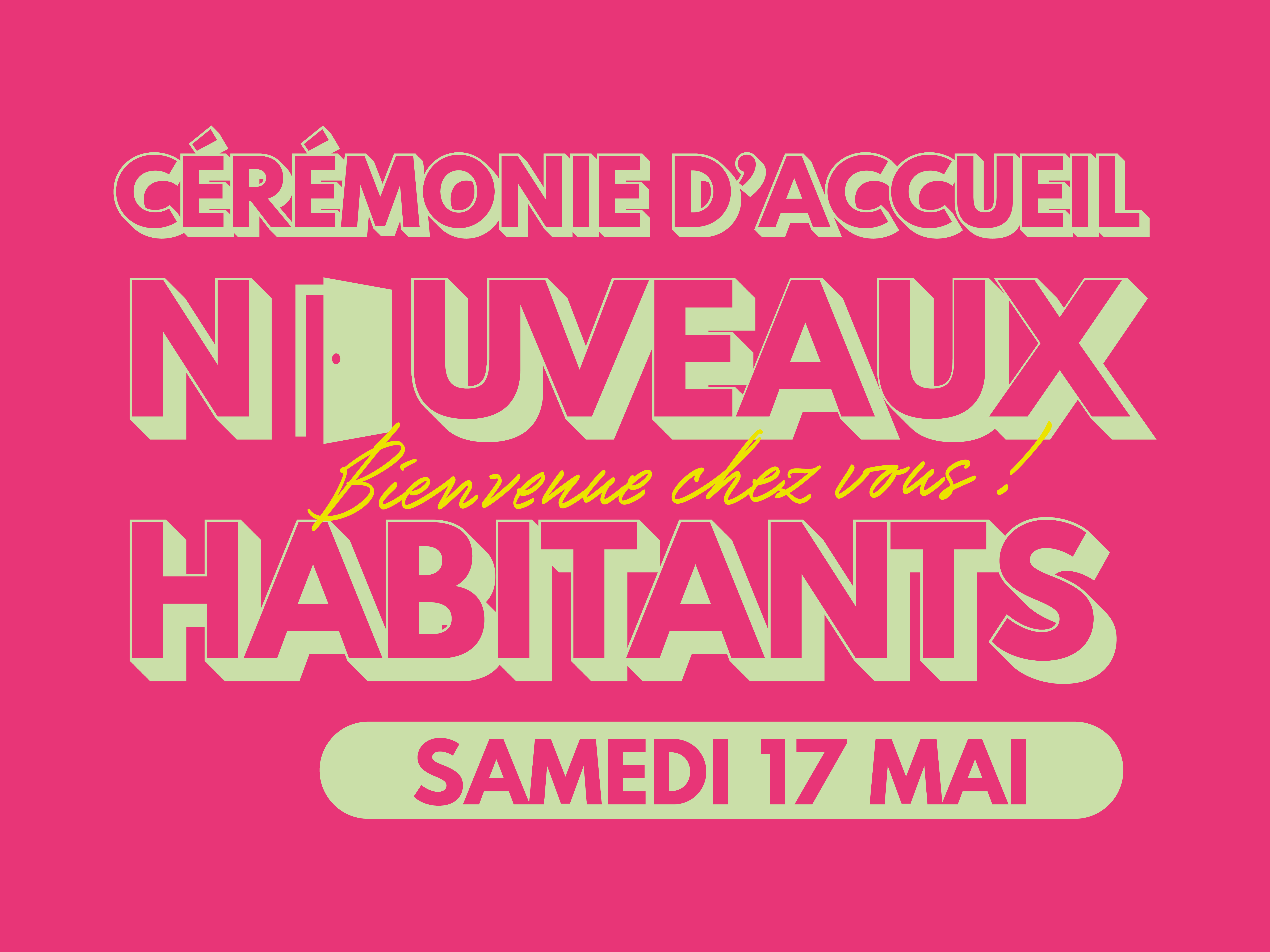 Cérémonie des nouveaux habitants : Début des inscriptions