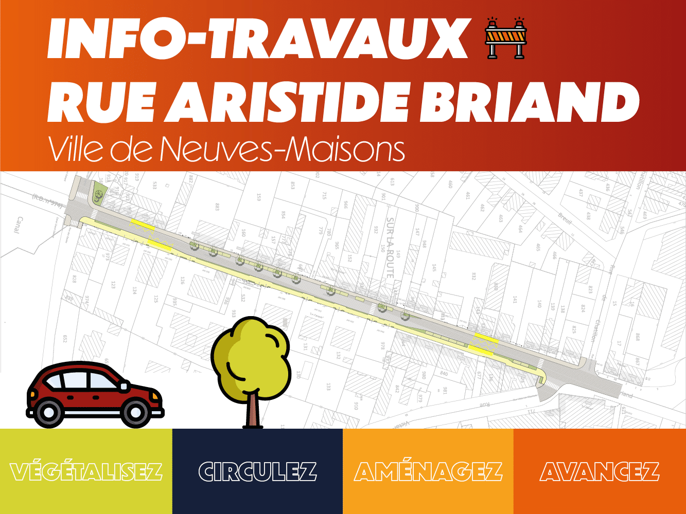 Info Travaux : Rue Aristide Briand