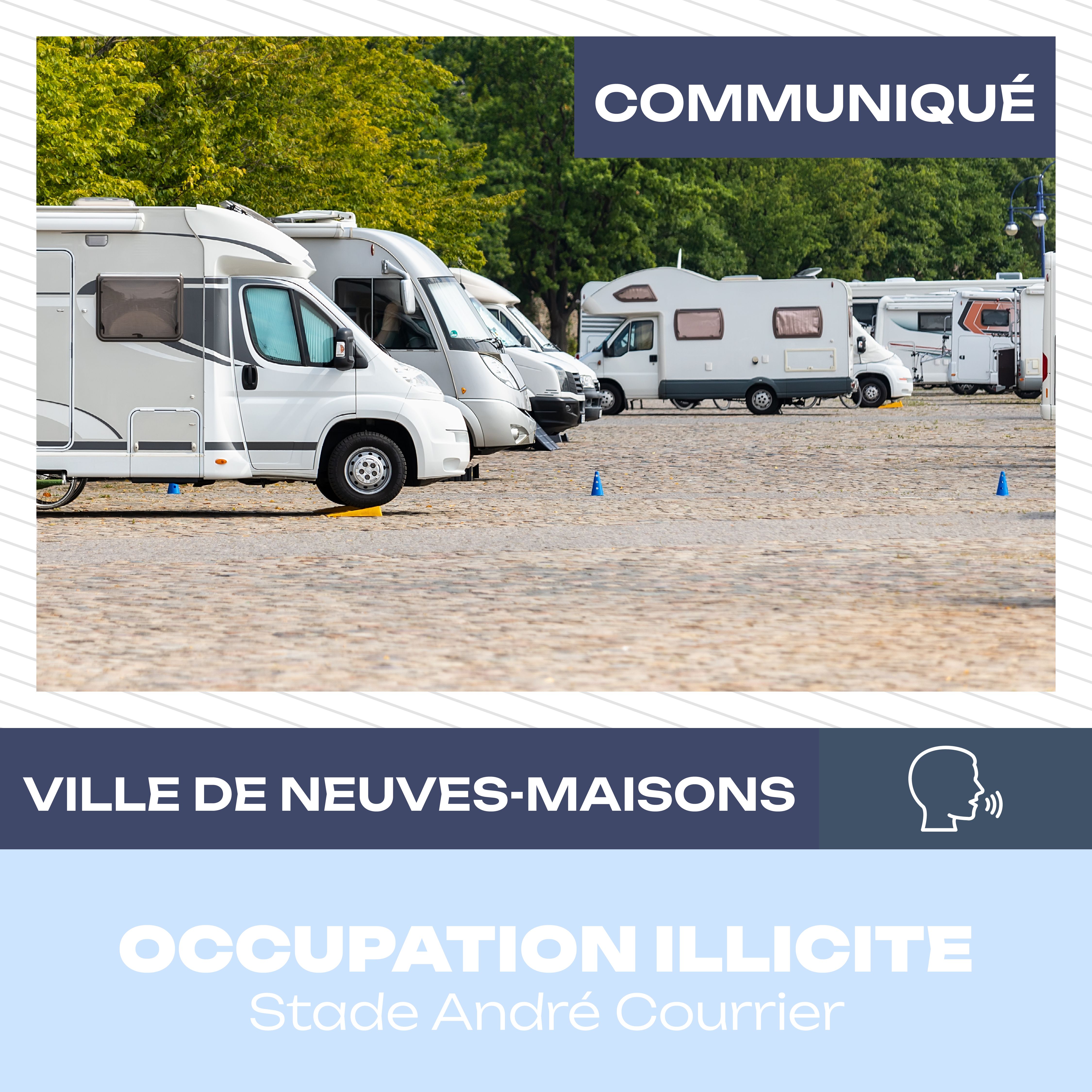 Communiqué : occupation illicite du stade André Courrier